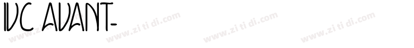 IVC AVANT字体转换
